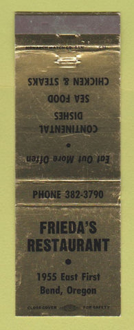Matchbook Cover - Frieda's Restaurant Bend OR