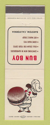 Matchbook Cover - Bun Boy Hamburgers Barstow CA