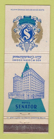 Matchbook Cover - Hotel Senator Sacramento CA