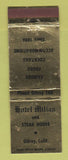Matchbook Cover - Hotel Milias Gilroy CA Steak House WEAR