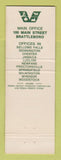 Matchbook Cover - Vermont National Bank Brattleboro VT