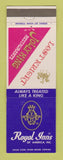 Matchbook Cover - Royal Inns Jolly King Lost Knight