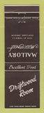 Matchbook Cover - Mallory Motor Hotel Portland OR Driftwood Room