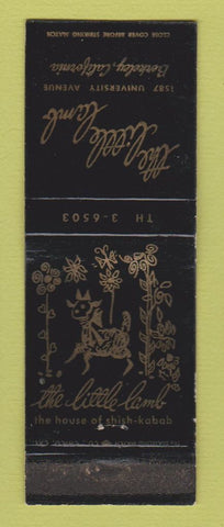 Matchbook Cover - The Little Lamb Berkeley CA WORN