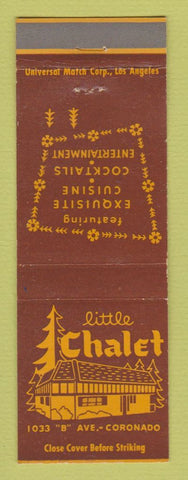 Matchbook Cover - Little Chalet Coronado CA restaurant