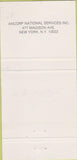 Matchbook Cover - Les Voyageurs New York City 30 Strike