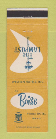 Matchbook Cover - Boise Hotel ID Western Hotels Lampost