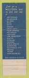 Matchbook Cover - Boise Hotel ID Western Hotels Lampost
