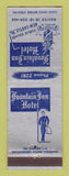 Matchbook Cover - Fountain Inn Hotel New Castle PA bellhop