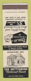 Matchbook Cover - Gettysburg National Bank PA