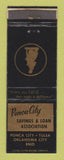 Matchbook Cover - Ponca City Savings Loan Tulsa Oklahoma City Enid OK WEAR