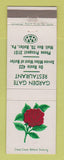Matchbook Cover - Garden Gate Restaurant Butler PA