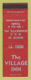 Matchbook Cover - The Village Inn Jeannette PA