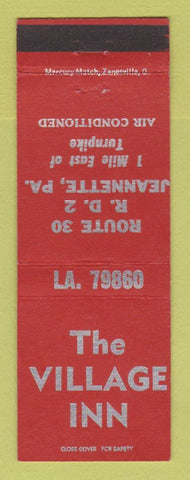 Matchbook Cover - The Village Inn Jeannette PA
