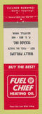 Matchbook Cover Texaco oil gas Fuel Chief Heating Oil Seattle WA Wally Phillips