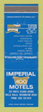 Matchbook Cover - Imperial 400 Motel Walla Walla WA