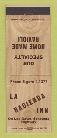 Matchbook Cover - La Hacienda Inn Los Gatos? CA