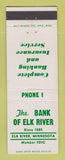 Matchbook Cover - Bank of Elk River MN