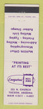 Matchbook Cover - Livingston's Multi Mimeo Printing Tucson AZ
