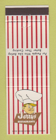 Matchbook Cover - Jerry's Restaurants Lexington KY