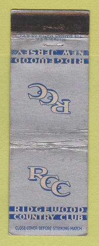Matchbook Cover - Ridgewood Country Club NJ WORN