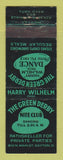 Matchbook Cover - Green Derby Nite Club Dayton OH WEAR
