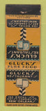 Matchbook Cover - Gluck's Restaurants New Orleans LA WORN