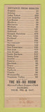 Matchbook Cover - Hotel Tioga Merced CA