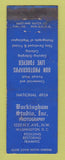 Matchbook Cover - Buckingham Photography Studio Washington DC WEAR