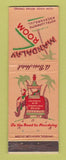 Matchbook Cover - Mandalay Room Hotel LaFayette Rockford IL