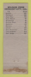 Matchbook Cover - The Harbor Motel Crescent City CA WEAR