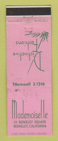 Matchbook Cover - Mademoiselle Women's Clothes Berkeley CA WEAR