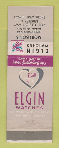 Matchbook Cover - Elgin Watches Morrisons Jewelry Berkeley CA