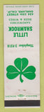 Matchbook Cover - Little Shamrock Oakland CA Restaurant