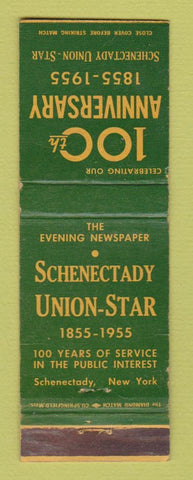 Matchbook Cover - Schenectady Union Star Newspaper NY 1955 WEAR