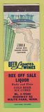 Matchbook Cover - Rox Off Sale Liquor Waite Park MN