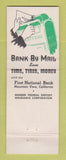 Matchbook Cover - First National Bank of Mountain View CA