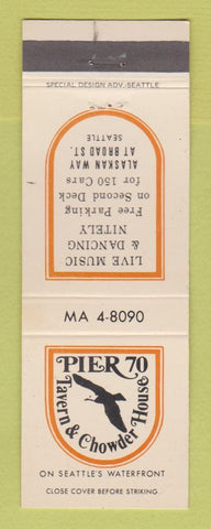 Matchbook Cover - Pier 70 Tavern Chowder House Seattle WA
