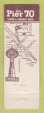 Matchbook Cover - Pier 70 Tavern Chowder House Seattle WA