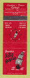 Matchbook Cover - Jolly Roger Restaurant Monterey Carmel CA Beaudin's
