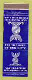 Matchbook Cover - San Francisco CA Commercial Club