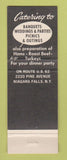 Matchbook Cover - Como Restaurant Niagara Falls NY