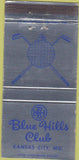 Matchbook Cover - Blue Hills Club Kansas City MO 30 Strike