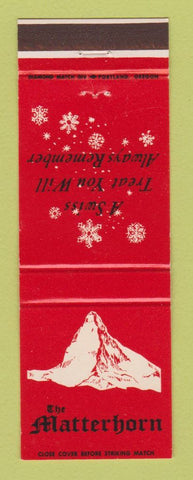 Matchbook Cover - The Matterhorn Restaurant Swiss Portland OR