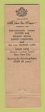 Matchbook Cover - Grand Central Terminal Restaurant New York City DD Bean
