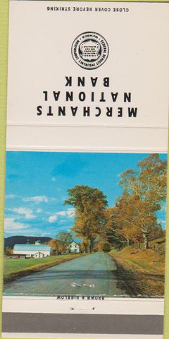 Matchbook Cover - Merchants National Bank Kittanning PA 30 Strike