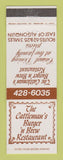 Matchbook Cover - Cattleman's Burger n Brew Restaruant Algonquin IL