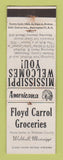 Matchbook Cover - Perkins Americana Floyd Carrol Grocery Walthall MS