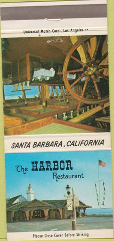 Matchbook Cover - Harbor Restaurant Santa Barbara CA 30 Strike