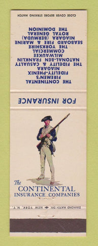 Matchbook Cover - Continental Insurance Company